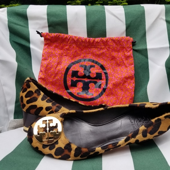 TORY BURCH AUTHENTIC CALF HAIR SHOES MADE IN BRAZI - Picture 1 of 3